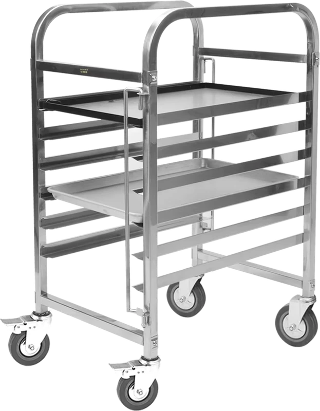 Factory Direct 6 Layers Commercial Utility Stainless Steel Food Trolleys Cart Room Service Trolley for Hotel Restaurant