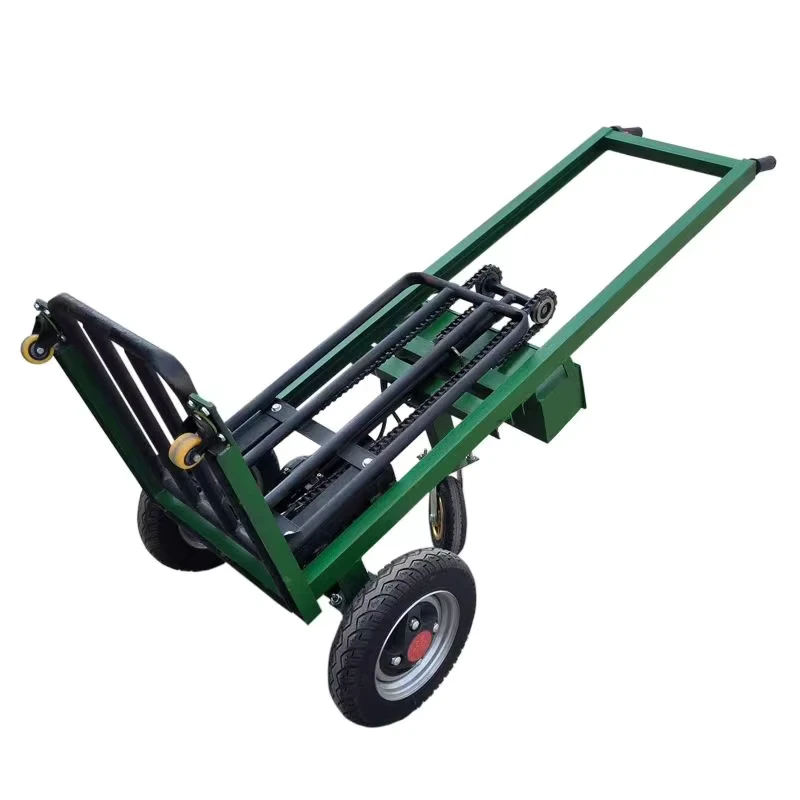 Factory Direct Heavy Duty Collapsible Portable Electric Hydraulic Truck Hand Cart Luggage Cart Trolley Cart Outdoor Storage