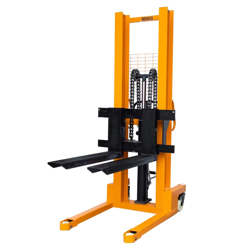 Factory Direct Manual Stacker Lift 2 Ton Manual Forklift Stacker Hand Forklift Manual Pallet Stacker