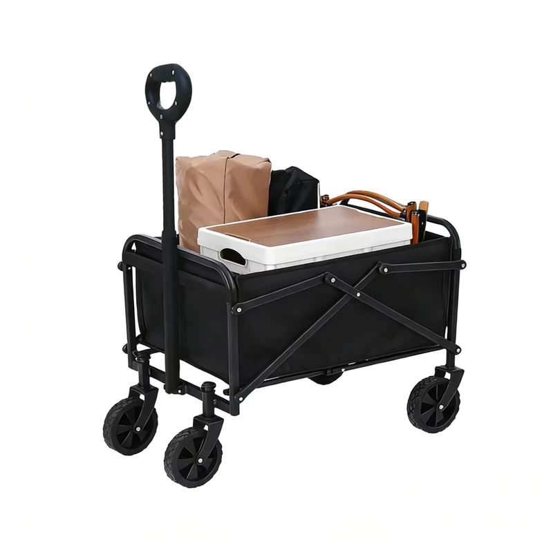 Factory Direct Mini Portable Outdoor Camping Wheelbarrow Folding Lightweight Shopping Cart