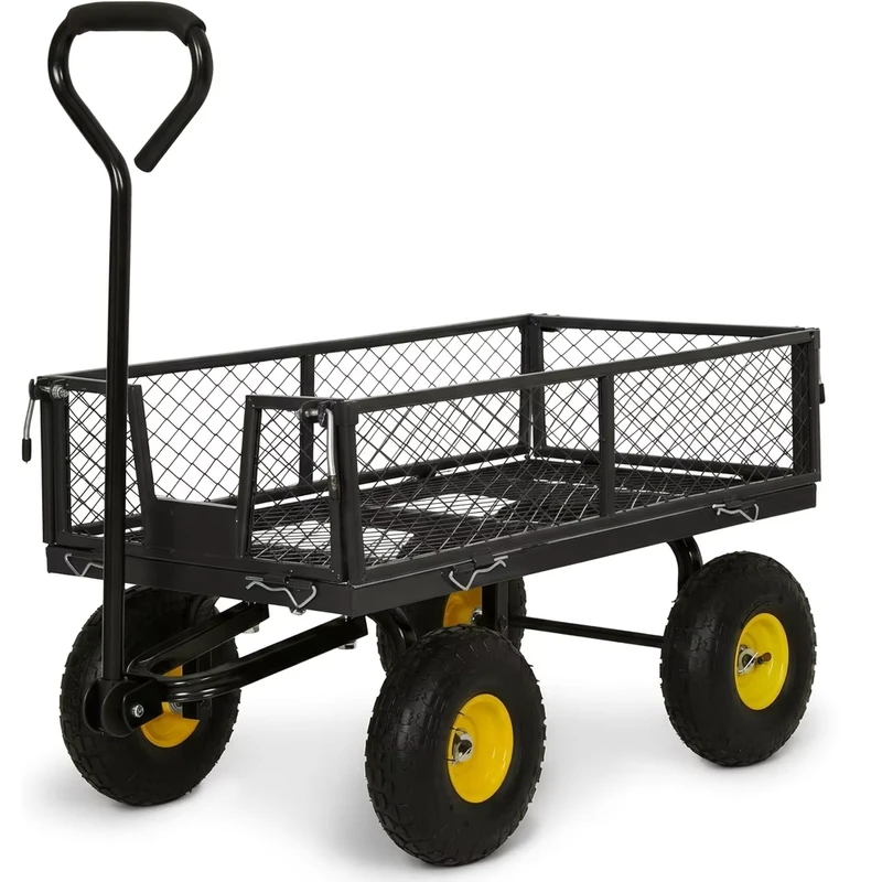 Factory Direct Multi Scene Utility Trolley Outdoor Wagon for Farming Gardening and Warehousing
