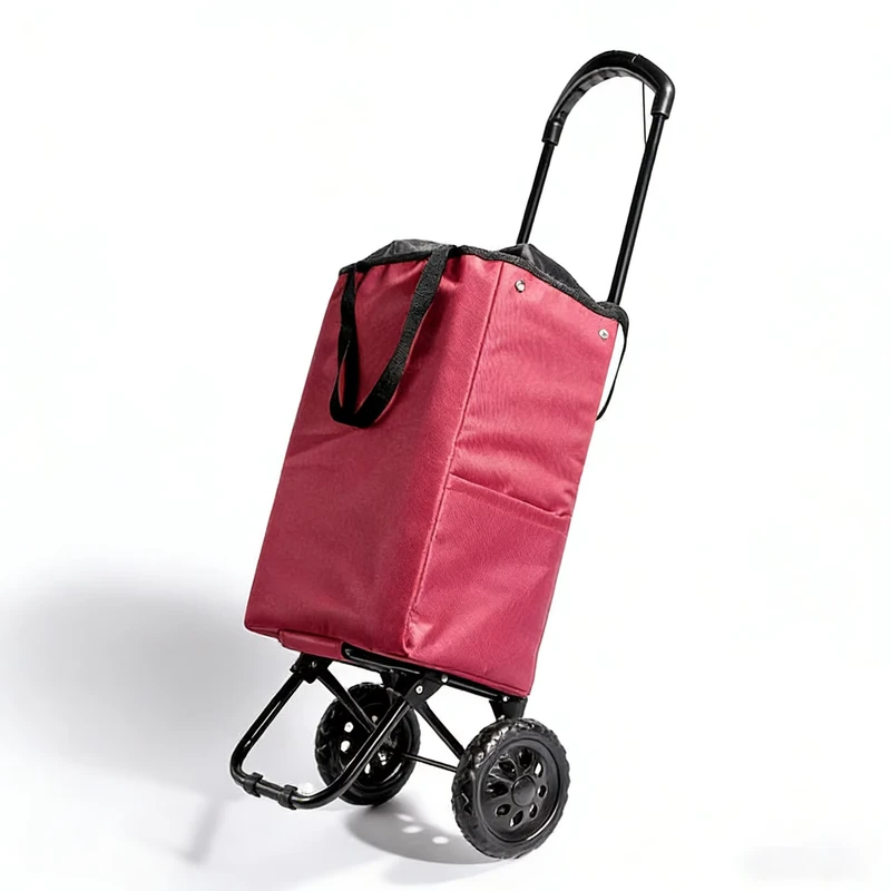 Factory Direct Retractable Grocery Shopping Cart All Purpose Extendable Hand Trolley with Wheels