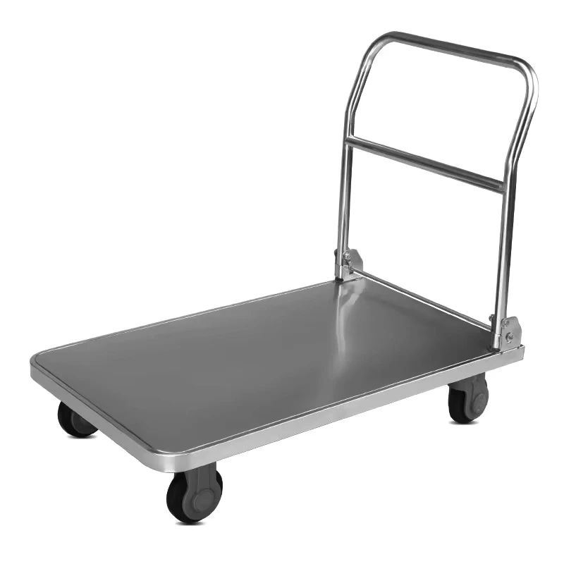 Factory Direct Sale Hand Truck Trolley Easy to Assemble Stainless Steel 300 Kg Easy Tilt Hand Trolley