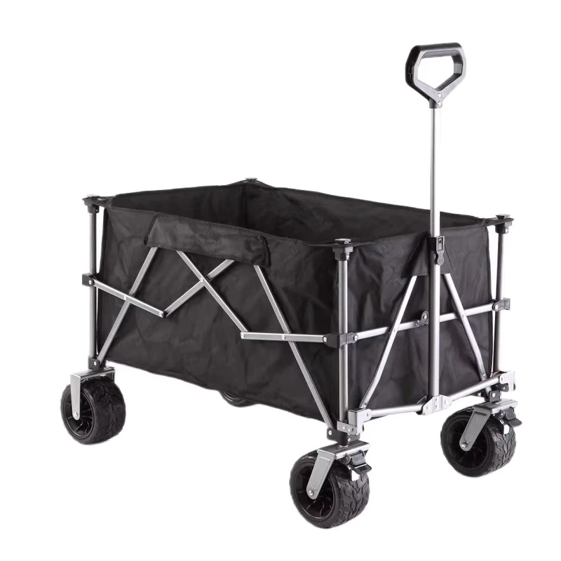 Factory Direct Sale Outdoor Folding Beach Wagon Heavy Duty Trolley Portable Camping Utility Garden Cart