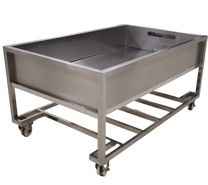 Factory Direct Sales SUS304 316 Stainless Steel Material Trolley Turnover Trolley Feed Trolley Cheese Tank for Food Industrial