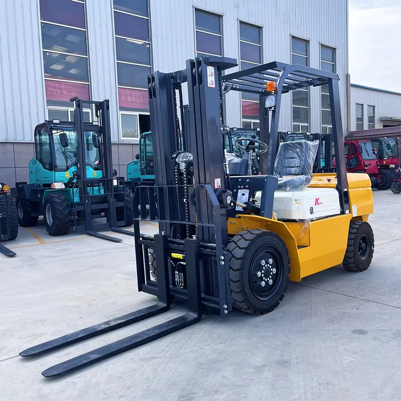 Factory Direct Supplies GC-DF30 Cummins Diesel Forklift 2.5-3 Tons Capacity Two Stage Mast Solid Tire Forklift