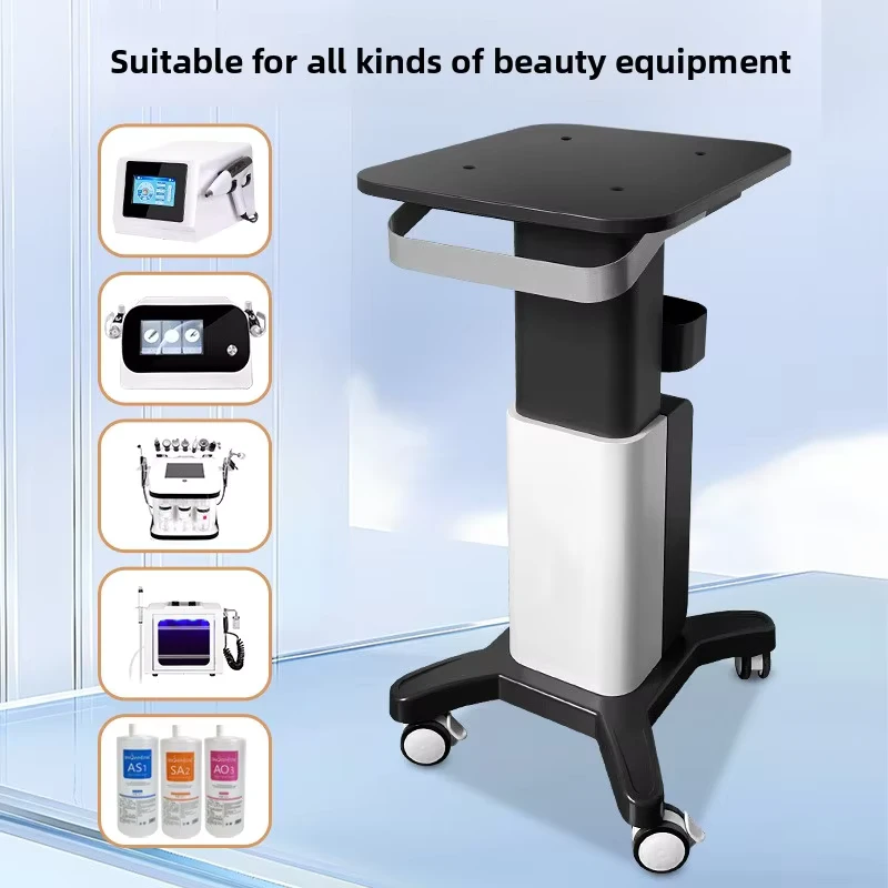 Factory Direct Supply Customized Spa Trolley Cart Salon Trolley Gold Salon Cabinet Trolley for Household Beauty Equipment