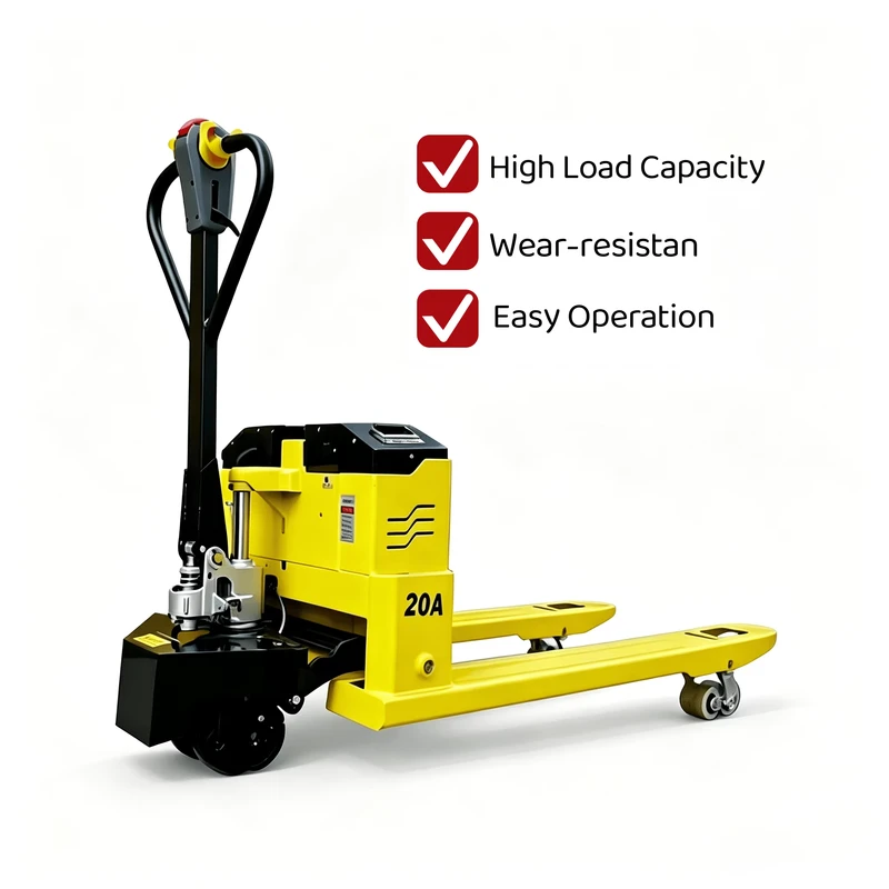 Factory Direct Supply Semi Electric Pallet Truck Labor Saving Semi Electric Pallet Jack with Custom Fork Width