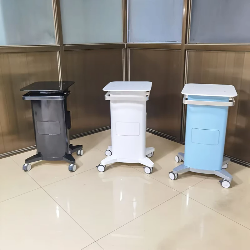 Factory Hot Selling White Foldable Beauty Equipment Trolley Modern Design Roller Storage for Car Salon Spa Hospital & Workshop