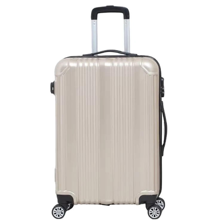Factory Lightweight Luxury Travelling Valise Suit Case Durable Hard Shell PC ABS Travel Trolley Luggage with Double Zipper