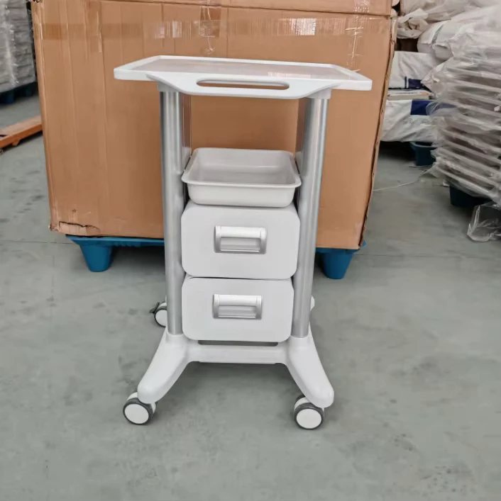 Factory Made Portable Makeup Beauty Trolley Case Trolley Clinic Trolley with Drawer Cosmetics Trolley