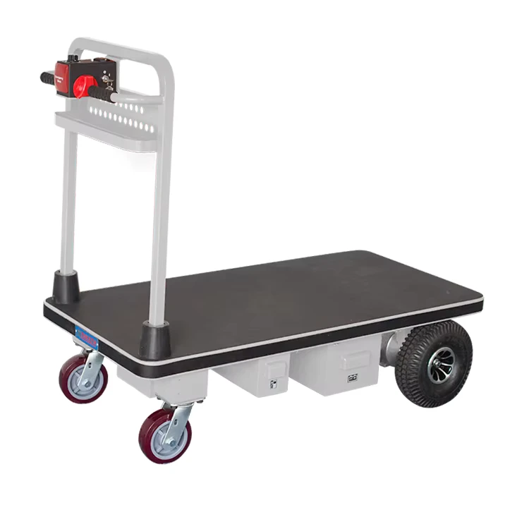 Factory Manufacture Electric Flat Trolleys Industrial Power Hand Cart Warehouse Electric Trolleys