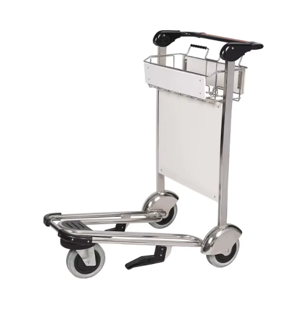 Factory New Made Airport Baggage Cart RH J12 Stainless Steel Airport Trolleys