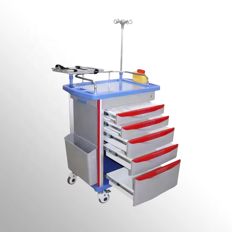 Factory Patient Trolley Hospital Trolley Cart Medical Emergency Trolley