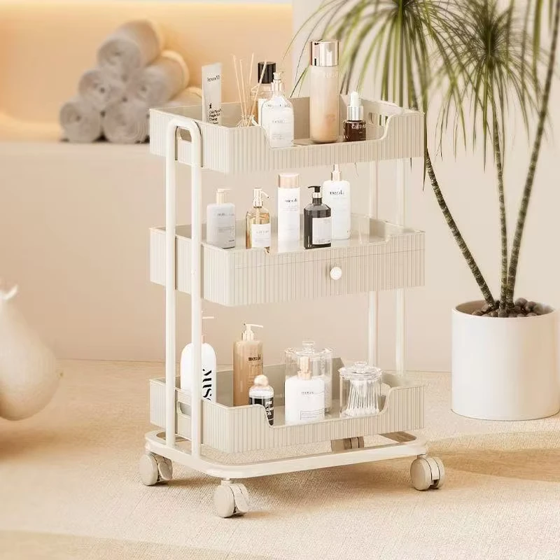 Factory Plastic Trolley Cart for Home Office & Salon Hair Spa for Living Room & Bedroom Use Beauty Cart With Wheels