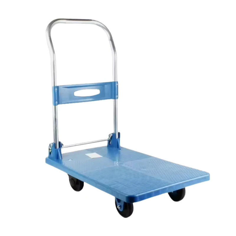 Factory Price 350kg Load Capacity Collapsible Portable 4 Wheel Platform Trolley Heavy Duty Foldable Hand Truck