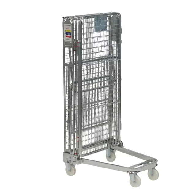 Factory Price Steel Transport 4 Side Roll Container roll Cage Steel Roll Container Loading 500kgs