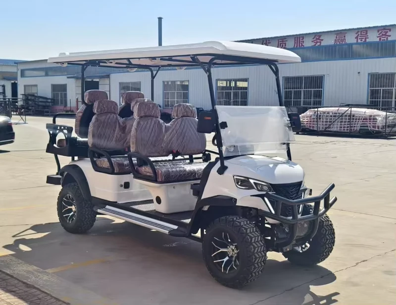 Factory Price for a 3 4 Seat Utility Electric Club Car Golf Cart with Cargo Box Lithium Battery 30 50Km h Speed