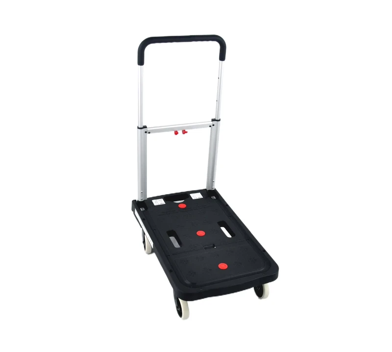 Factory Products 150kg Foldable Plastic Platform Hand Truck Hand Trolley Hand Cart OEM Shopping & Storage Luggage