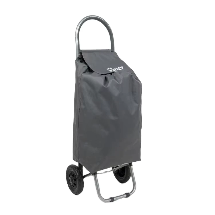 Factory Supermarket and Grocery 35L Utility Shopping Trolley Carts With Two Wheels