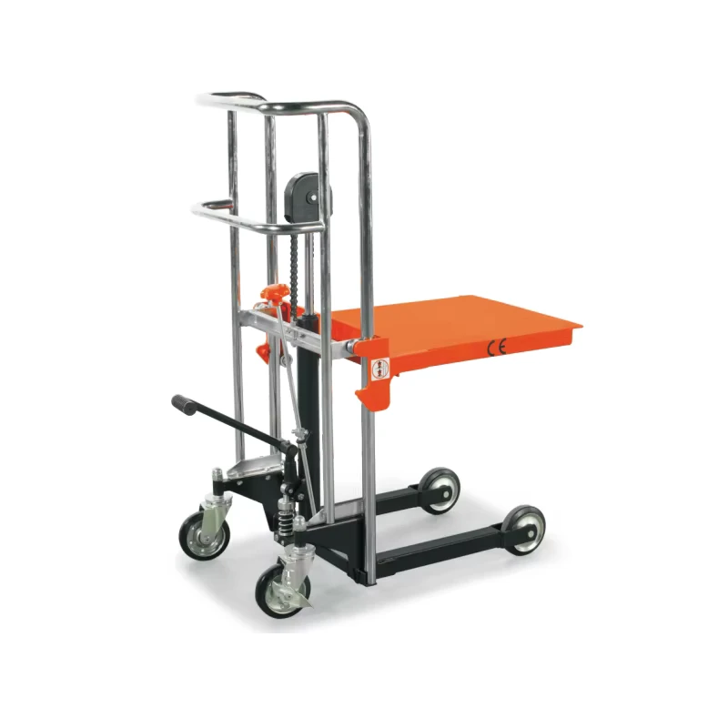 Factory Supply 400 kg Hand Manual Hydraulic Stacker Electric Forklifts