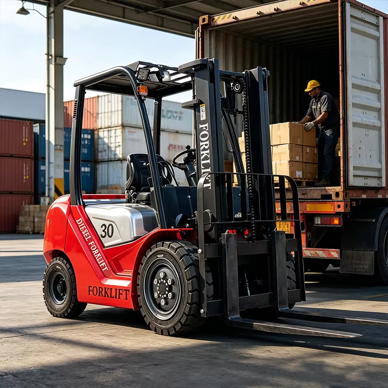 Factory Supply Durable Forklift 5 Ton Diesel Forklift 10 Ton All Terrain Pallet Forklift 3 Ton Forklift Truck