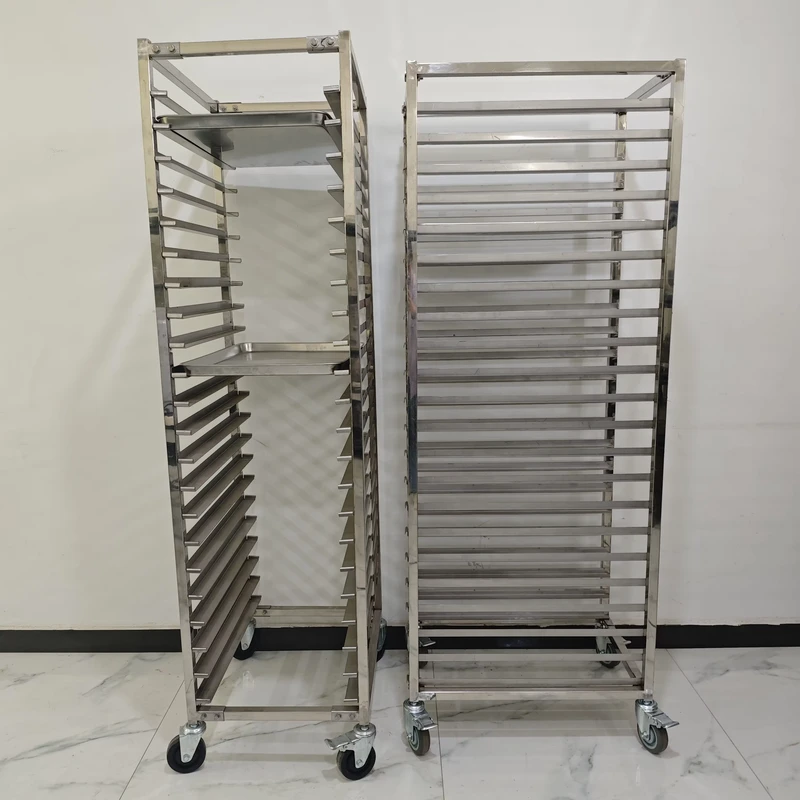 Factory Supply Stainless Steel Bakery Pan Rack Trolley Cart