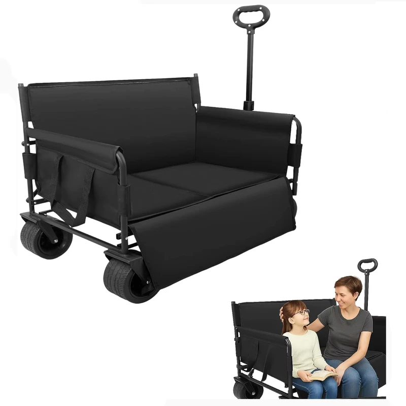 Factory Thoughtful Ergonomic Details 31L Outdoor Garden Detachable Cooler Bag 500LBS 3 in 1 Folding Beach Trolley Cart