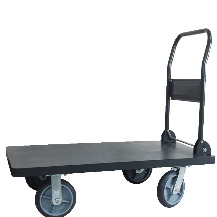 Flatbed Truck Push Truck Trolley Pull Cargo Truck Trailer Household Folding