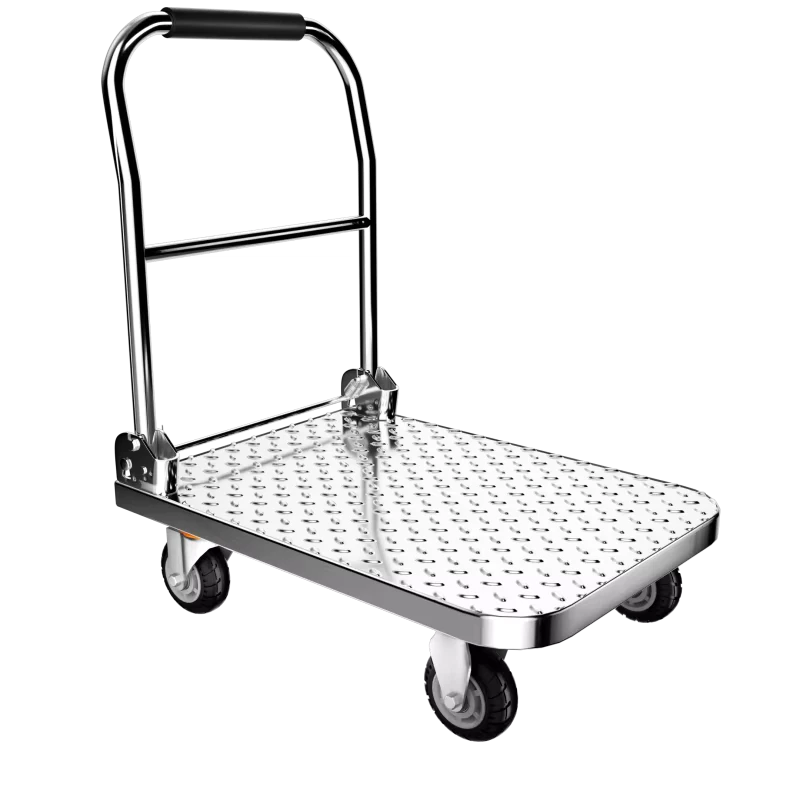 Foldable 500kg Load Capacity Customizable Push Cart Dolly 150kgs Hand Trolley