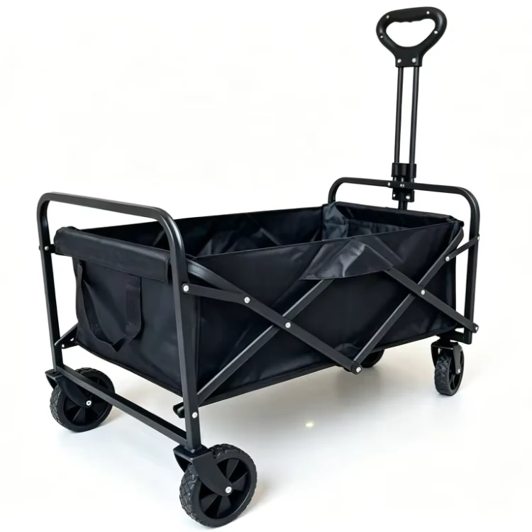 Foldable Beach Trolleys Stroller Collapsible Folding Wagon Cart for Camping Shopping Fishing Gardening