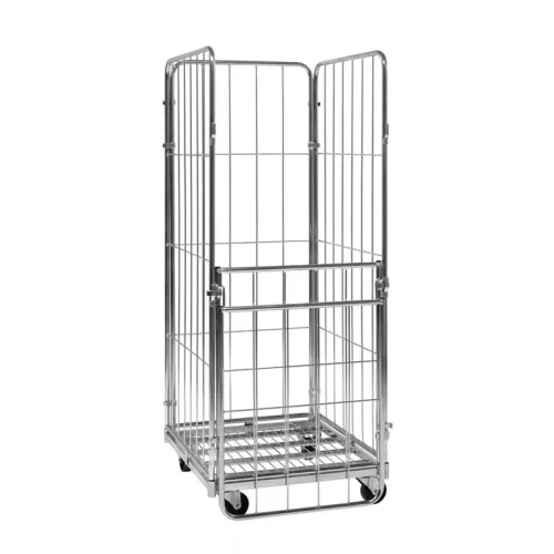 Foldable Cage Trolley Transportation Cargo Supermarket Warehouse Roll Container