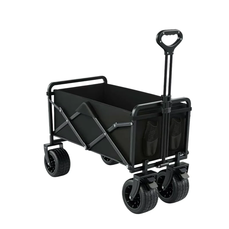 Foldable Camping Cart Collapsible Outdoor Wagon for Beach Picnic Garden Camping Large Capacity & Easy to Carry for Adults Kids