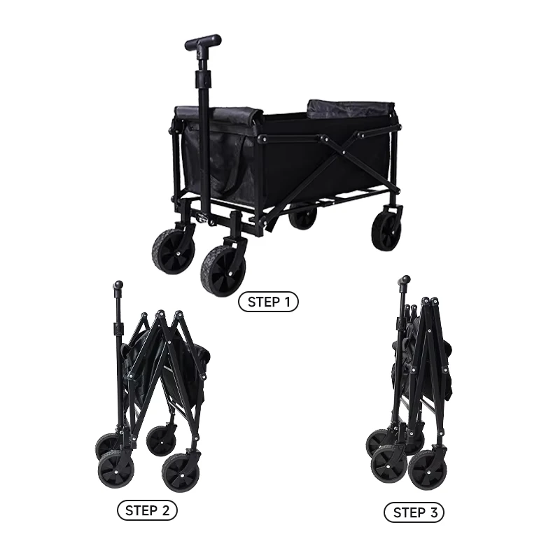 Foldable Camping Wagon Hand Carts Trolley Beach Cart Portable for Sports Shopping