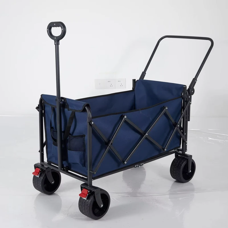 Foldable Expansion Wagon Customized Camping Huge Garden Car 4 Wheel Folding Cart