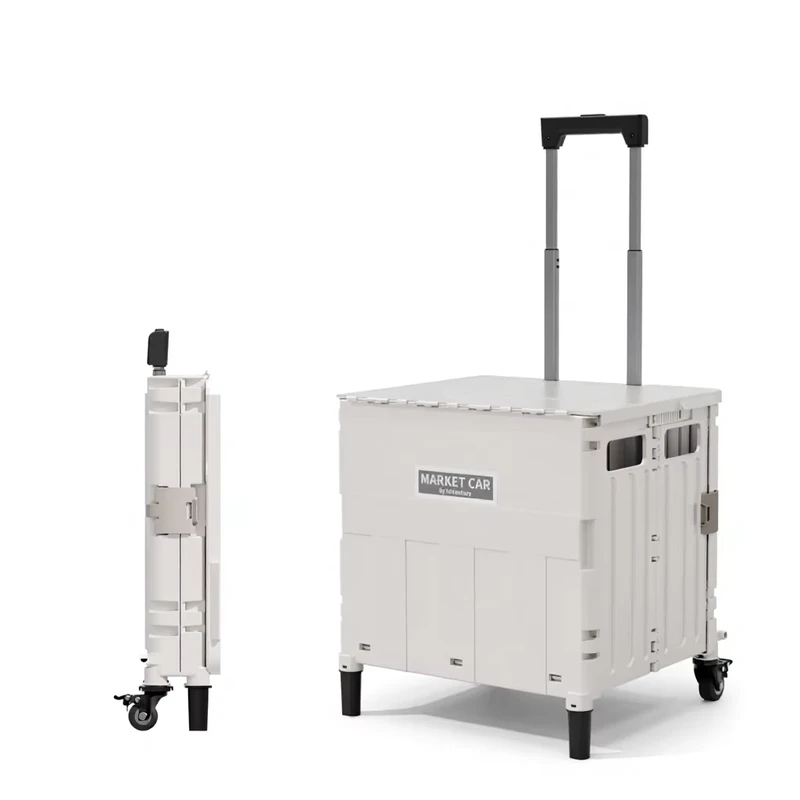 Foldable Food Container Multi functional Trolley PP Material Eco Friendly Home Organization Items