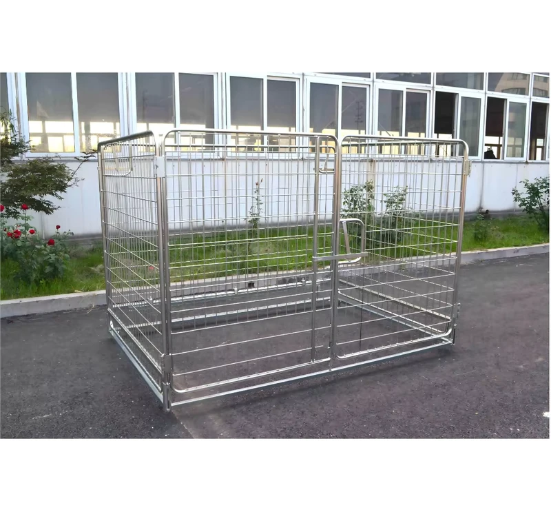 Foldable Galvanized Steel Portable Storage Tray Cage Box Wire Mesh Container 1000kg Capacity Corrosion Resistant Cargo Storage