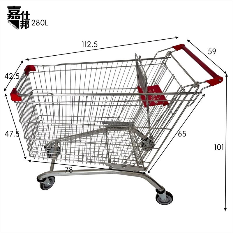 Foldable Shopping Cart Supermarket Trolley Shopping Bag Trolley Cart for Supermarket