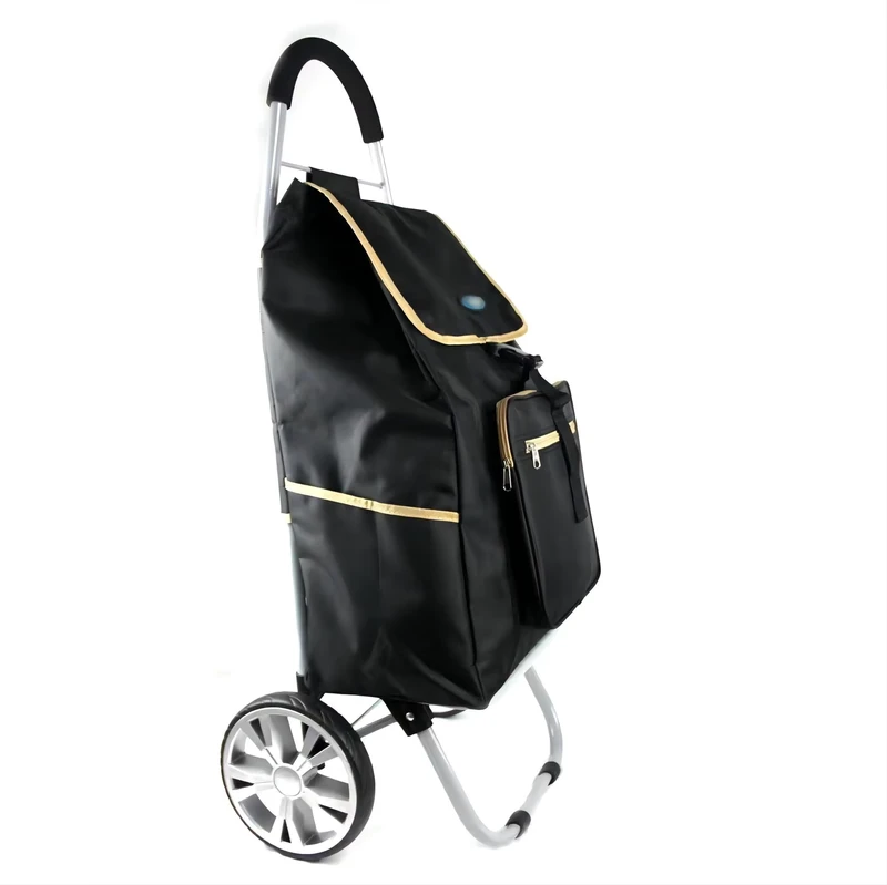 Foldable Shopping Trolley Bags Portable Customized Supermarket 2 Wheels Climbing Shopping Cart
