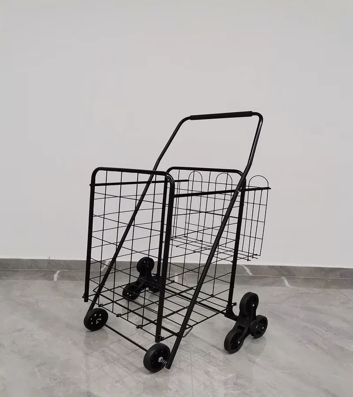Foldable Shopping Utility Cart with 360 Degree Wheels