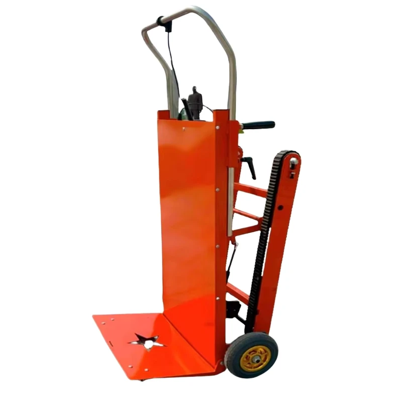 Foldable Steel Platform Hand Cart Trolley Transport Tool Electric Crawler Type Stair Climbing Machine