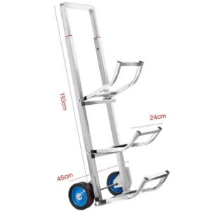 Foldable Steel Water Bottle Hand Trolley Logistic Material Handling Water Bottle Hand Trolley Truck
