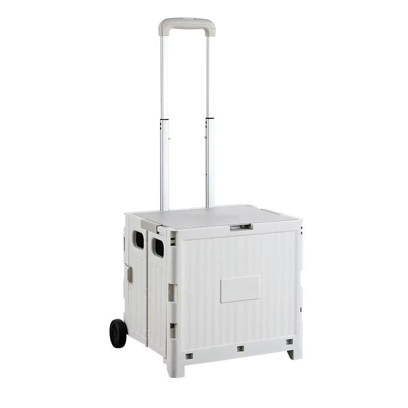 Foldable Utility Cart Portable and Convenient Trolley Shopping Pull Trailer for Travel and Shopping