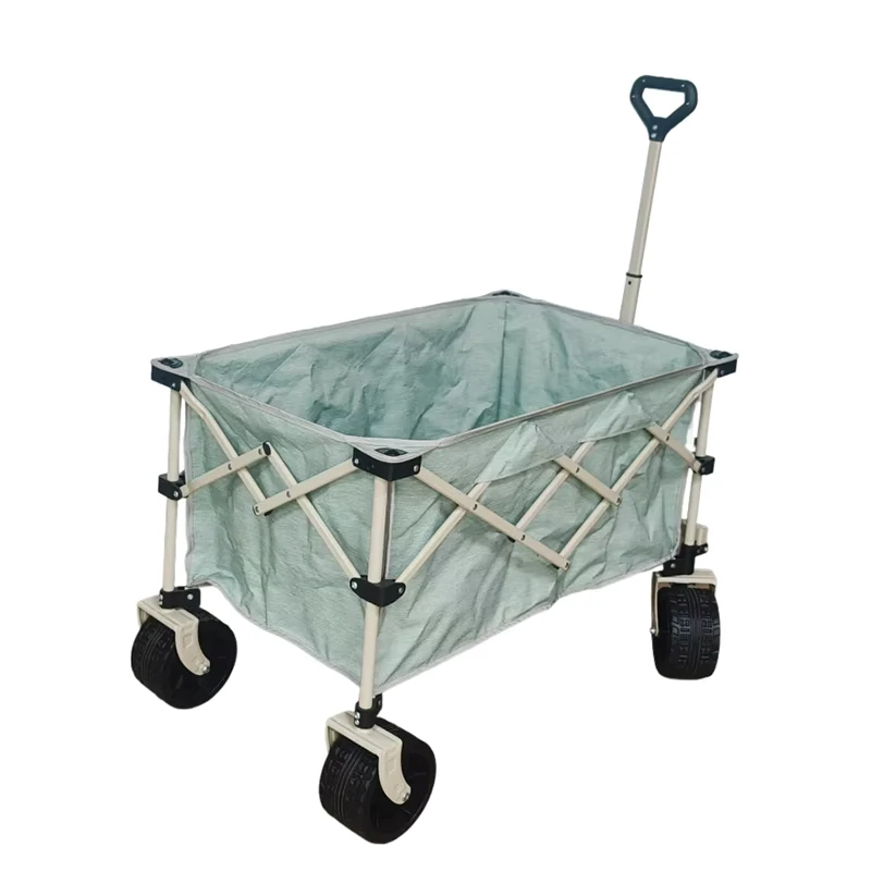 Foldable Waterproof Utility Wagon Cart All Terrain Wheels Camping Beach Shopping