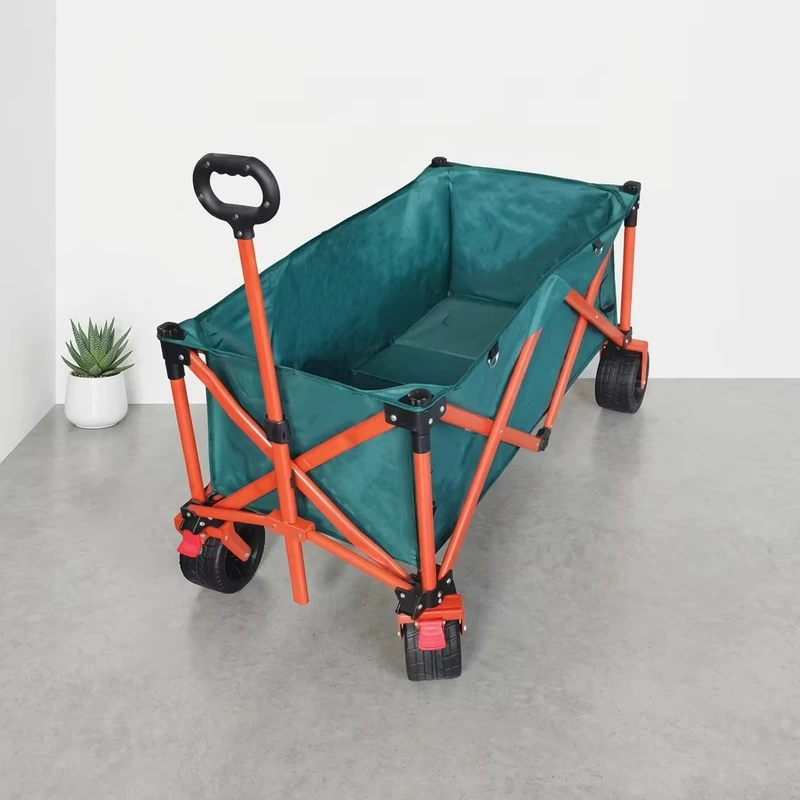 Folding Camping Utility Wagon Cart Heavy Duty Outdoor Utility Cart for Outdoor and Shopping