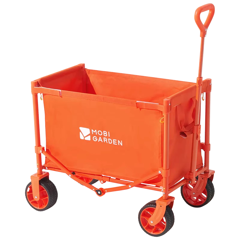 Folding Cart V80 Camping Outdoor Cart Removable Wheel Trailer Portable Camp Car