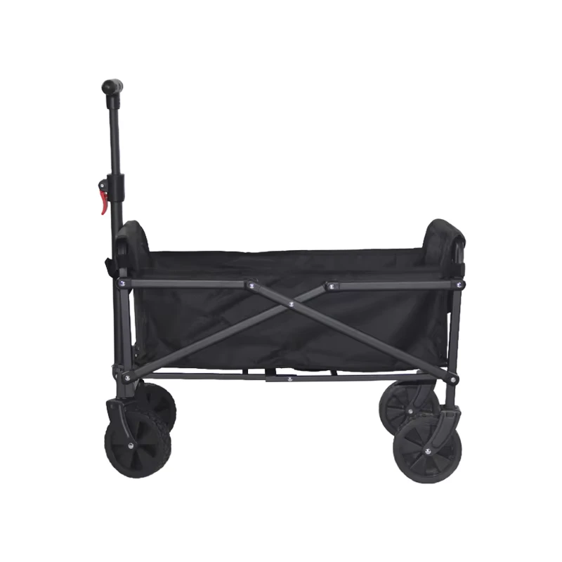 Folding Four Wheel Garden Cart Outdoor Beach Shopping Wagon 400D Oxford Cloth 60kgs Load Collapsible