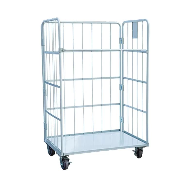 Folding Logistics Hand Trolley with PU Wheels for Storage Transfer Loading Unloading