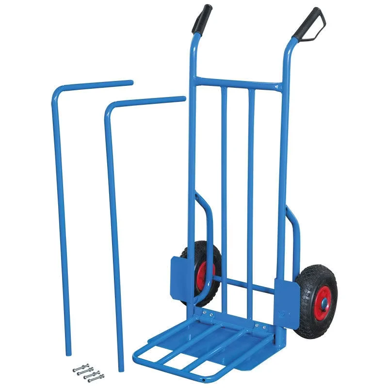 Folding Platform Trolley Four Wheel Metal Industrial Shopping 200kg Capacity