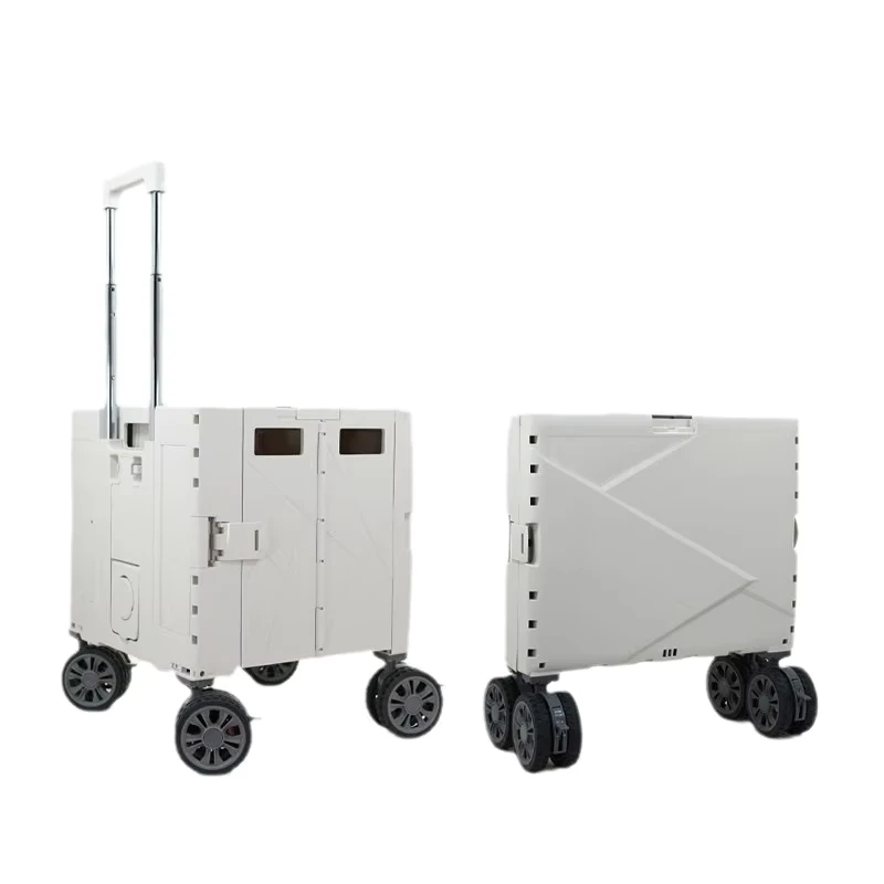 Folding Portable Camping Roller Trolley Cart with 4 Wheels and Custom Logo Color